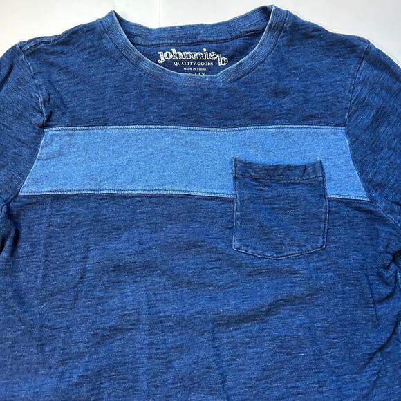 Mini Boden Johnnie B Boys Long-Sleeve T-Shirt - Blue Block Stripe - 13-14Y - Picture 2 of 5